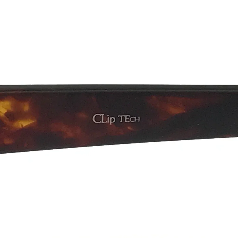 Clip Tech Eyeglasses Frames K3872 C1 Tortoise Brown Rectangle Full Rim 54-17-138